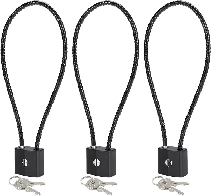 HOX Cable Gun Locks with Keys - Keyed Alike Cable Gun Safe Lock, for Firearm Locking and Safety - Image 1